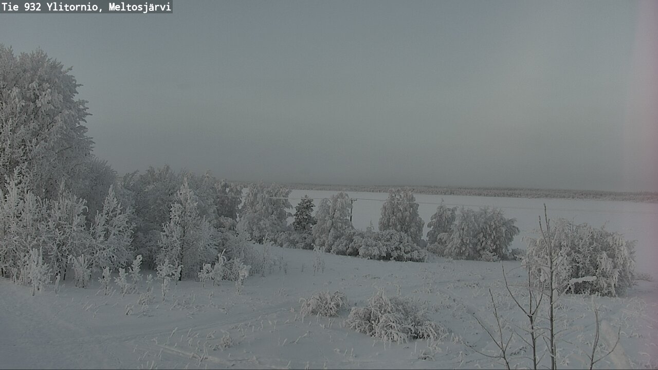 Weather Camera Image Väg 932 Övertorneå, Meltosjä, Ylitornio, Lappi
