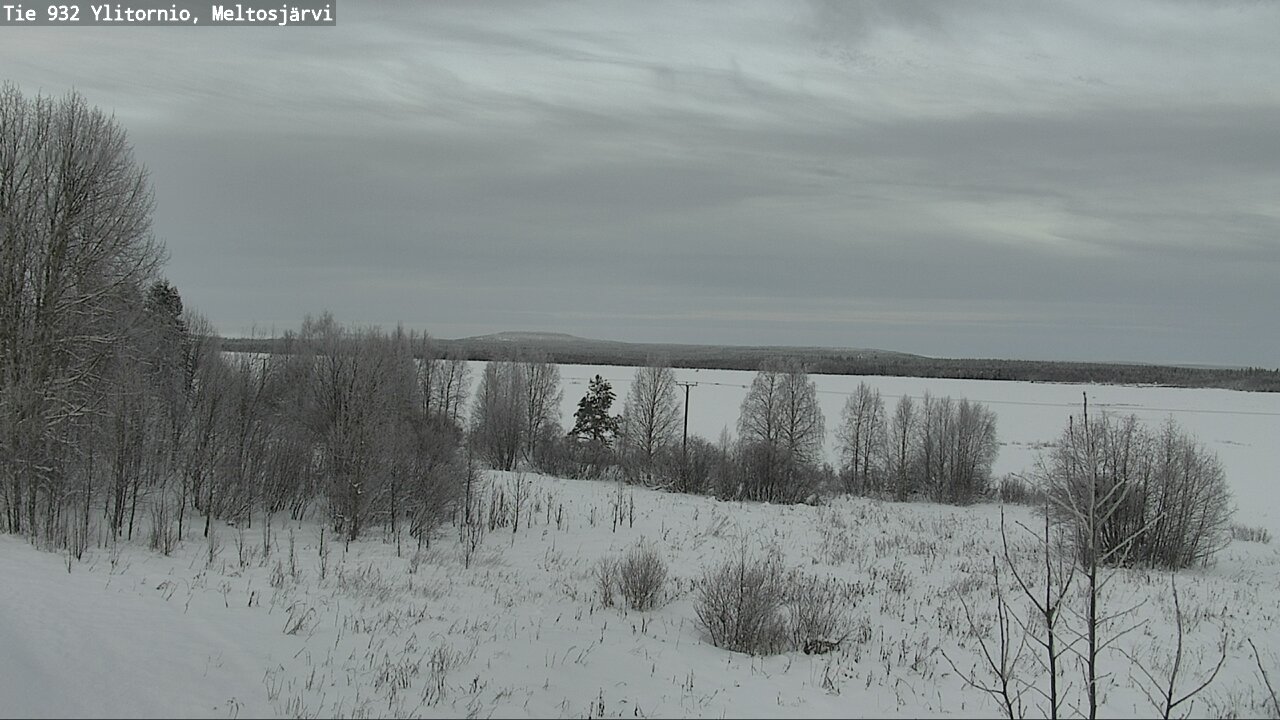 Weather Camera Image Road 932 Ylitornio, Meltosjärv, Ylitornio, Lappi