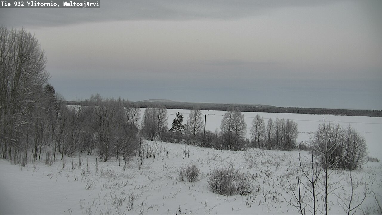 Weather Camera Image Road 932 Ylitornio, Meltosjärv, Ylitornio, Lappi