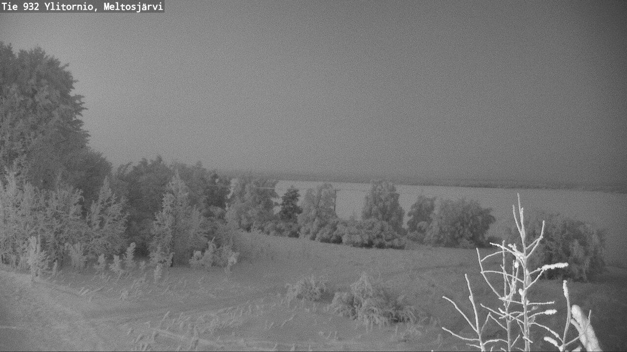 Weather Camera Image Väg 932 Övertorneå, Meltosjä, Ylitornio, Lappi