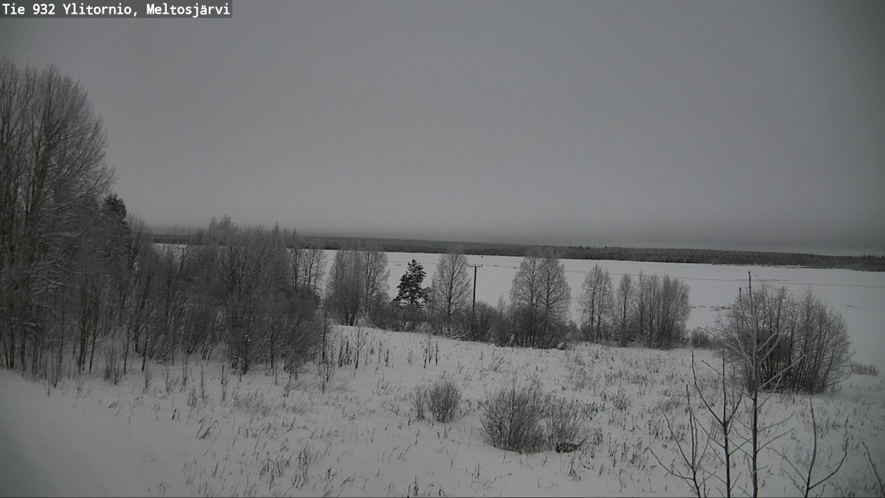 Weather Camera Image Road 932 Ylitornio, Meltosjärv, Ylitornio, Lappi