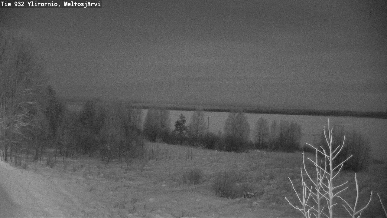 Weather Camera Image Road 932 Ylitornio, Meltosjärv, Ylitornio, Lappi