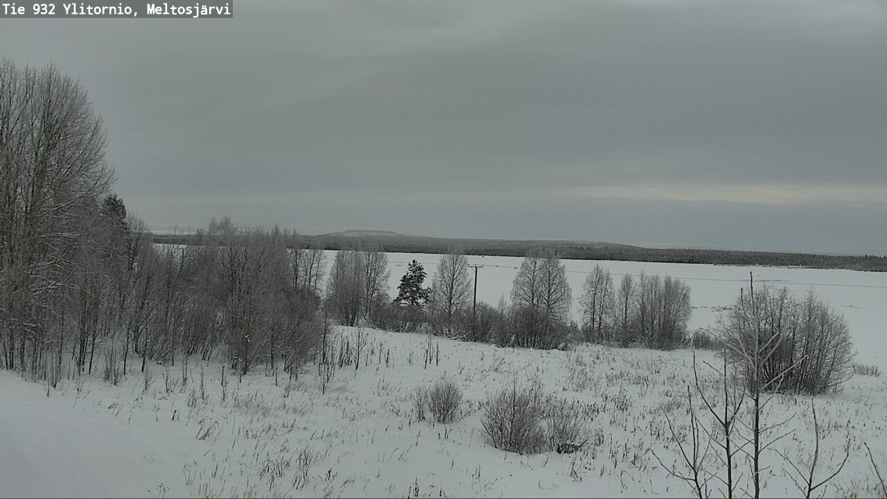 Weather Camera Image Road 932 Ylitornio, Meltosjärv, Ylitornio, Lappi