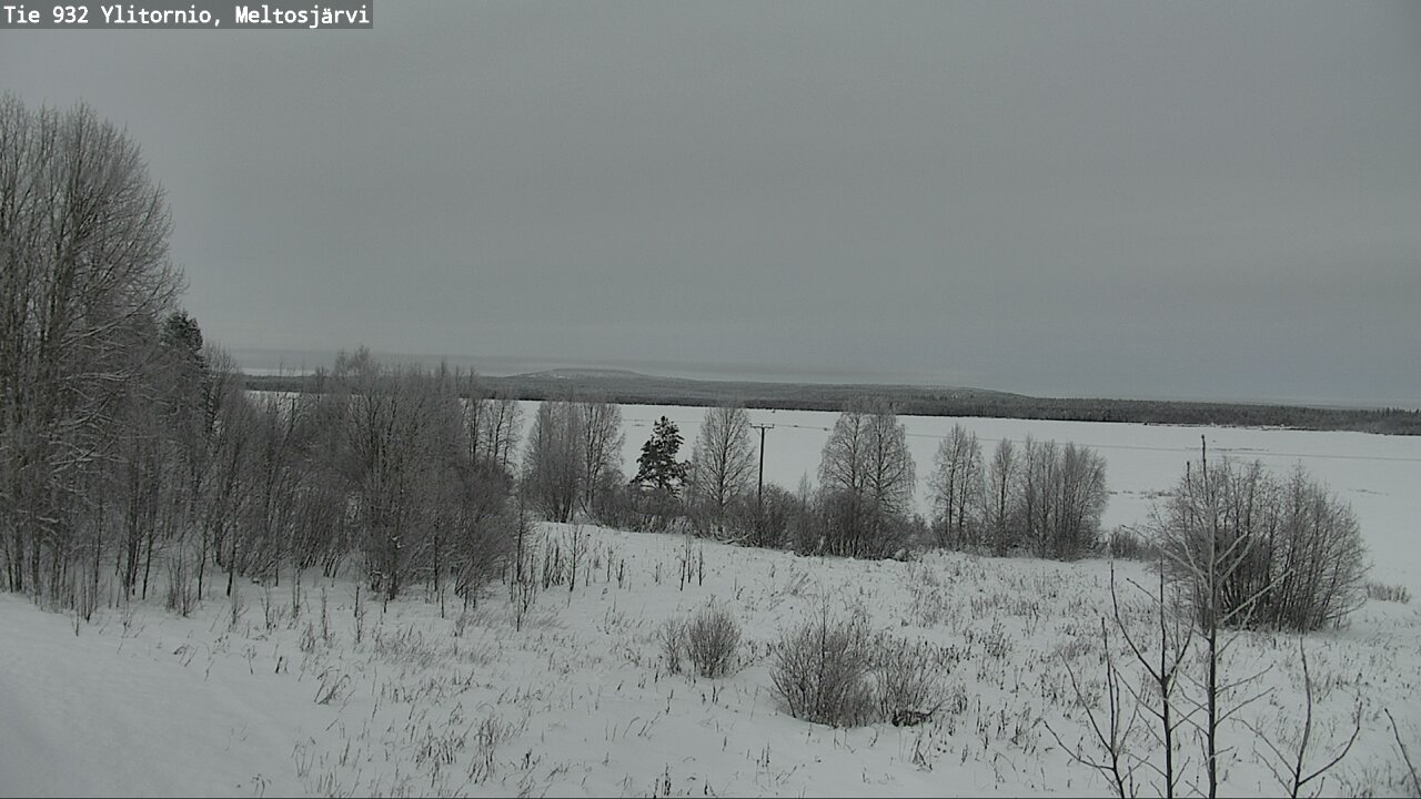 Weather Camera Image Road 932 Ylitornio, Meltosjärv, Ylitornio, Lappi