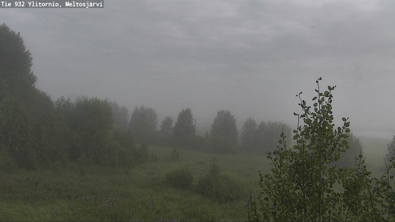 Weather Camera Image Road 932 Ylitornio, Meltosjärv, Ylitornio, Lappi