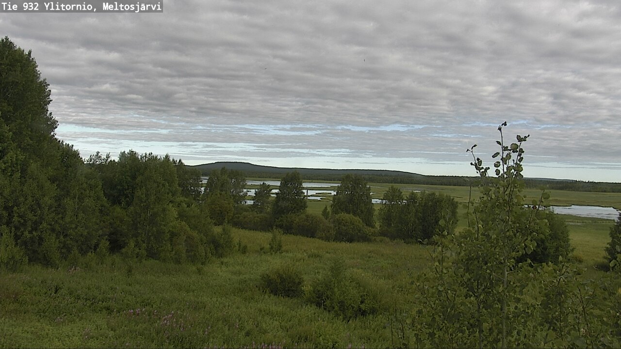 Weather Camera Image Väg 932 Övertorneå, Meltosjä, Ylitornio, Lappi