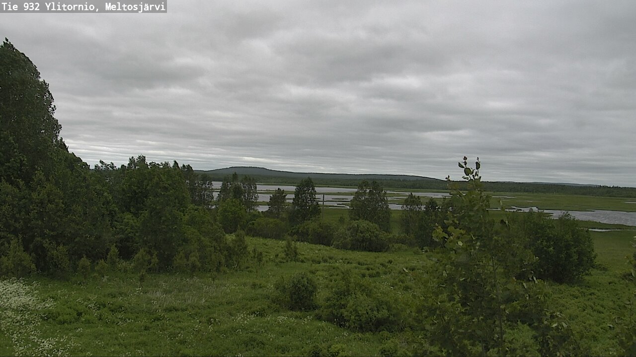 Weather Camera Image Road 932 Ylitornio, Meltosjärv, Ylitornio, Lappi