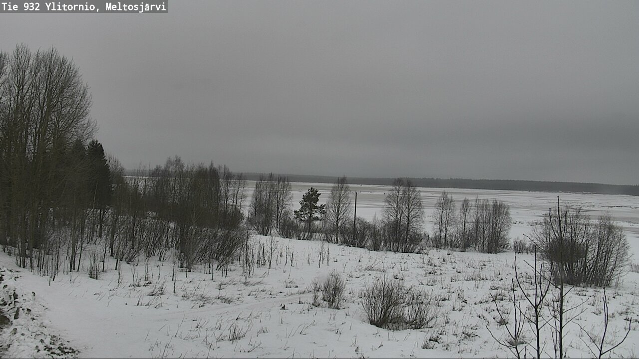 Weather Camera Image Road 932 Ylitornio, Meltosjärv, Ylitornio, Lappi