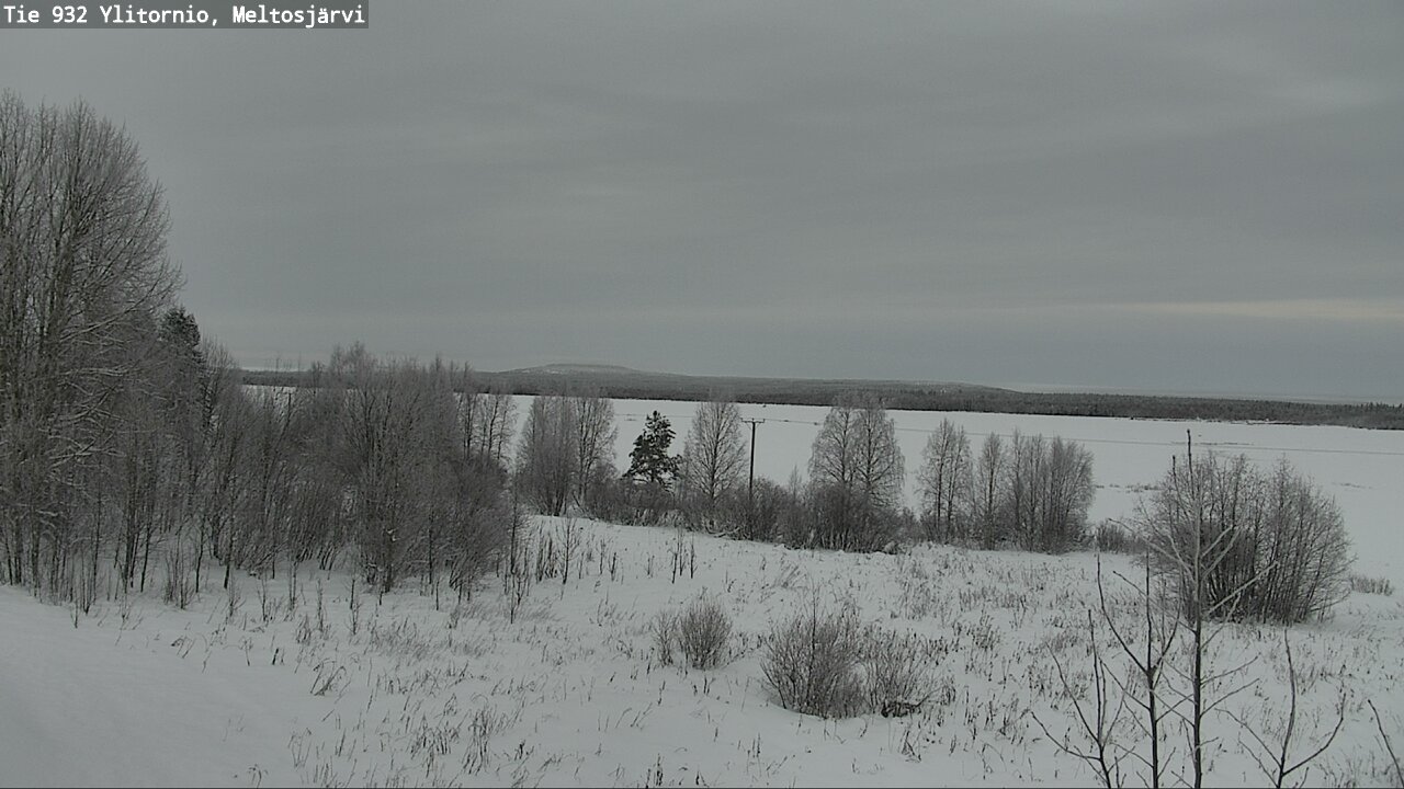Weather Camera Image Road 932 Ylitornio, Meltosjärv, Ylitornio, Lappi