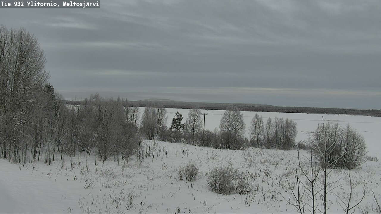 Weather Camera Image Road 932 Ylitornio, Meltosjärv, Ylitornio, Lappi