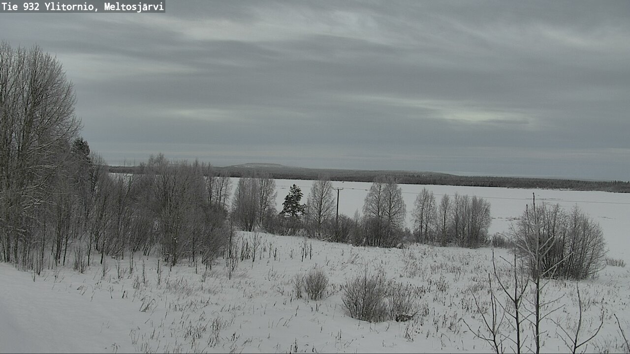 Weather Camera Image Road 932 Ylitornio, Meltosjärv, Ylitornio, Lappi