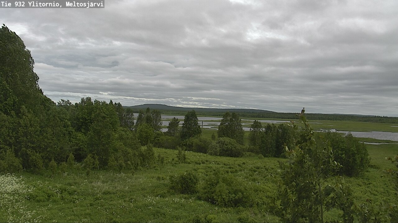 Weather Camera Image Road 932 Ylitornio, Meltosjärv, Ylitornio, Lappi