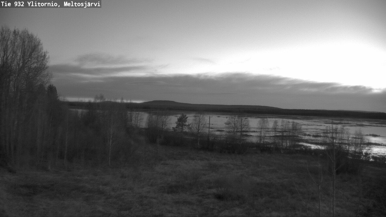 Weather Camera Image Väg 932 Övertorneå, Meltosjä, Ylitornio, Lappi