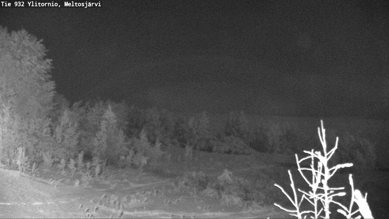Weather Camera Image Väg 932 Övertorneå, Meltosjä, Ylitornio, Lappi