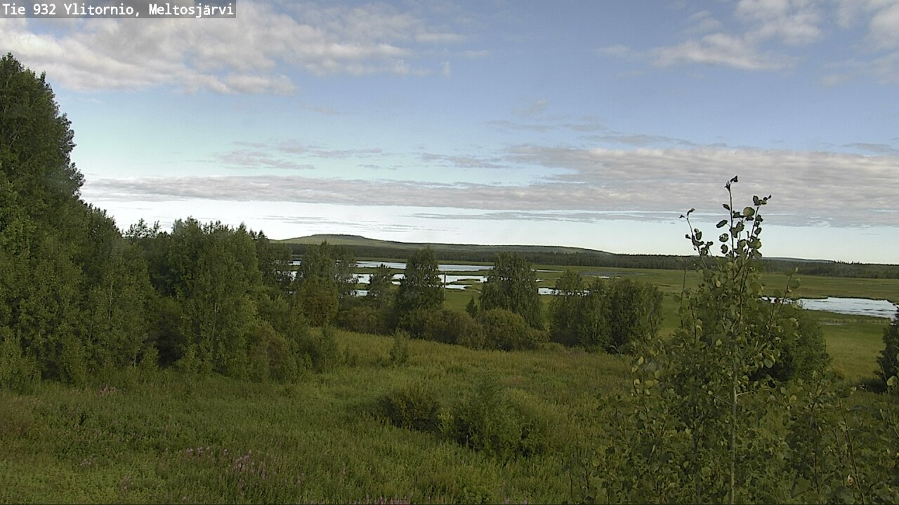 Weather Camera Image Väg 932 Övertorneå, Meltosjä, Ylitornio, Lappi