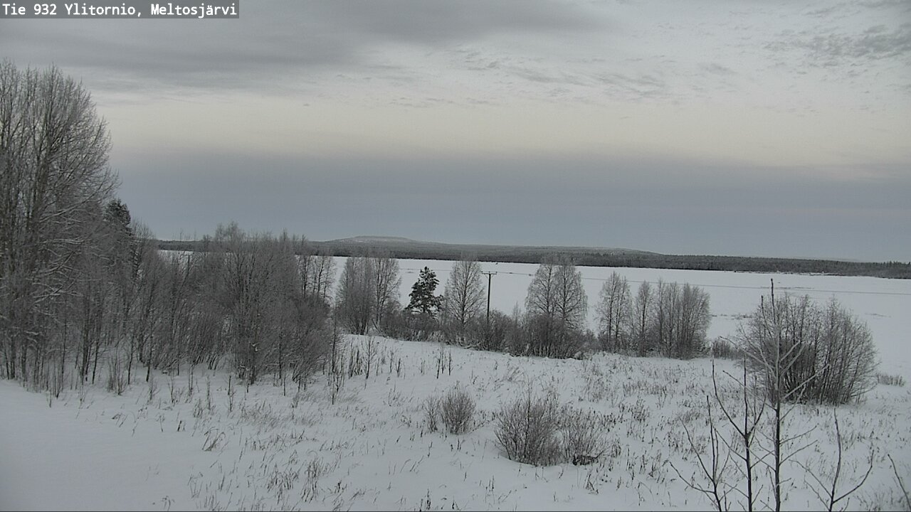Weather Camera Image Road 932 Ylitornio, Meltosjärv, Ylitornio, Lappi