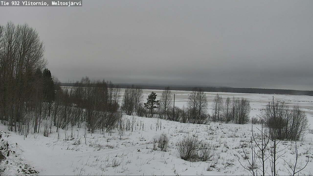 Weather Camera Image Road 932 Ylitornio, Meltosjärv, Ylitornio, Lappi