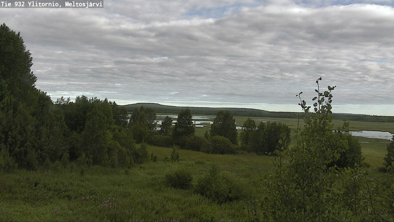 Weather Camera Image Väg 932 Övertorneå, Meltosjä, Ylitornio, Lappi