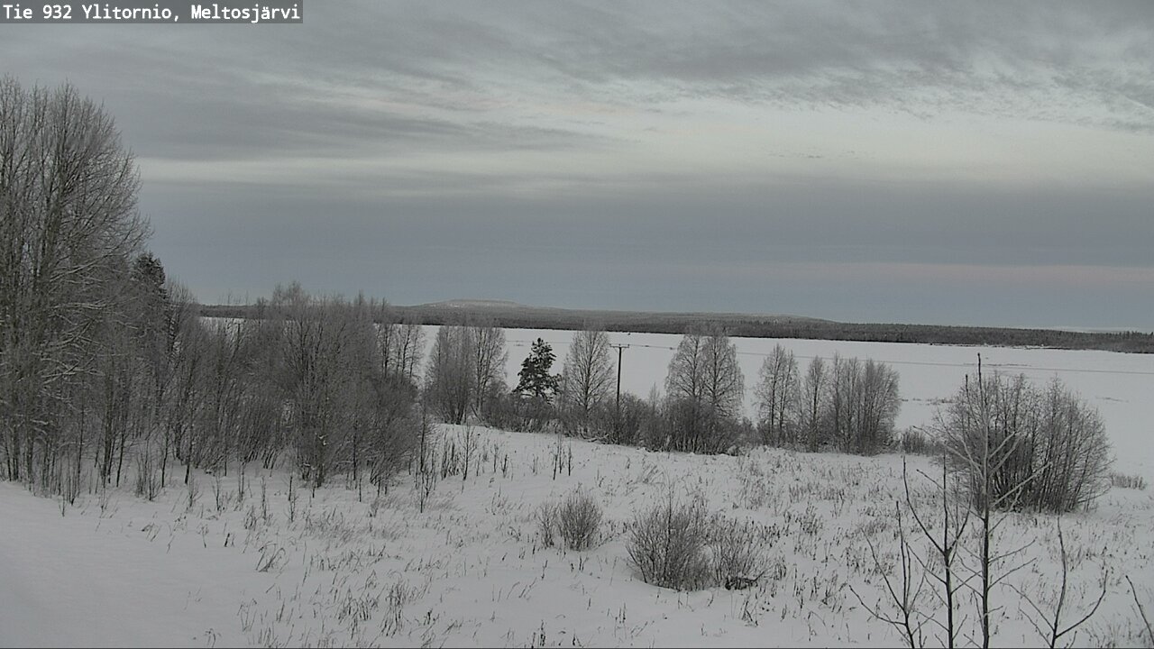 Weather Camera Image Road 932 Ylitornio, Meltosjärv, Ylitornio, Lappi