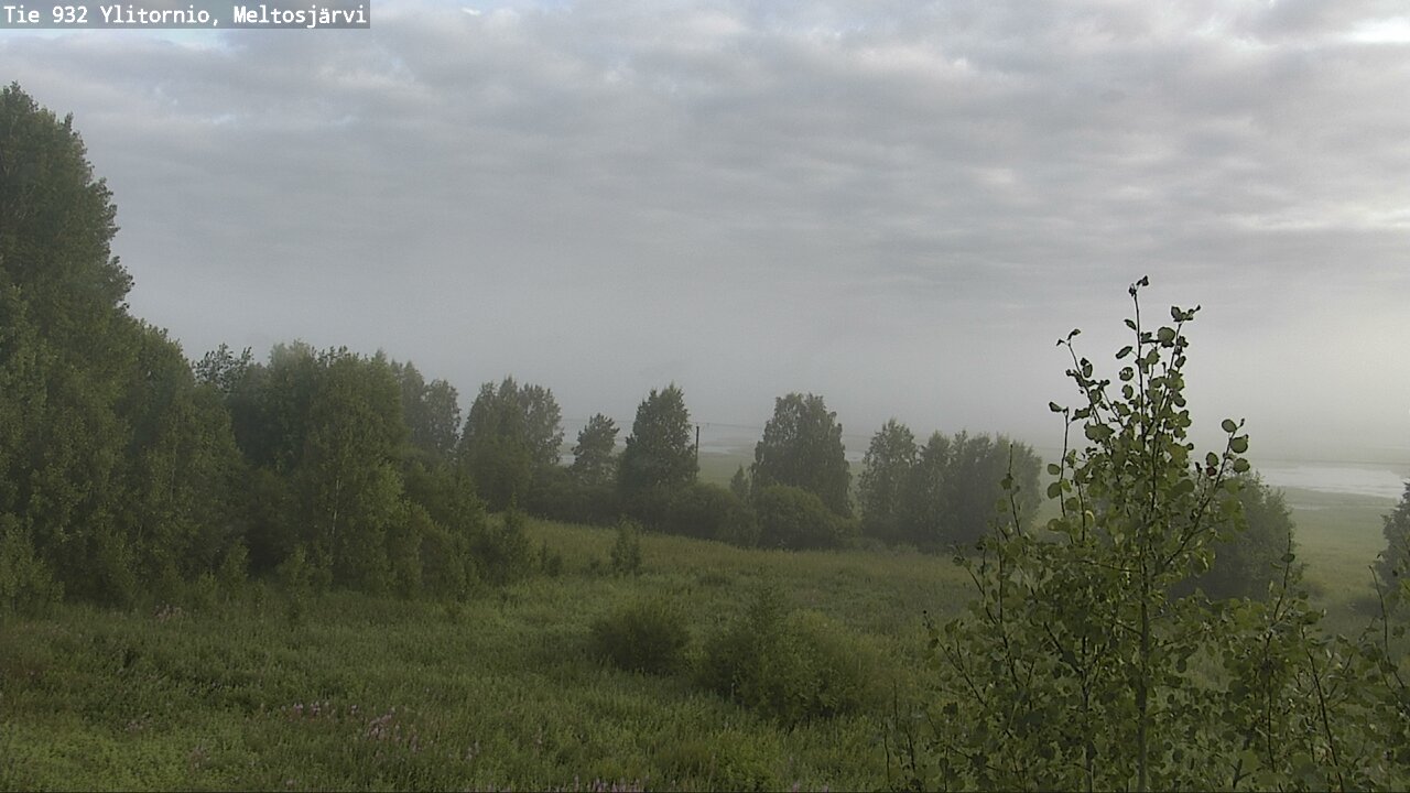 Weather Camera Image Road 932 Ylitornio, Meltosjärv, Ylitornio, Lappi