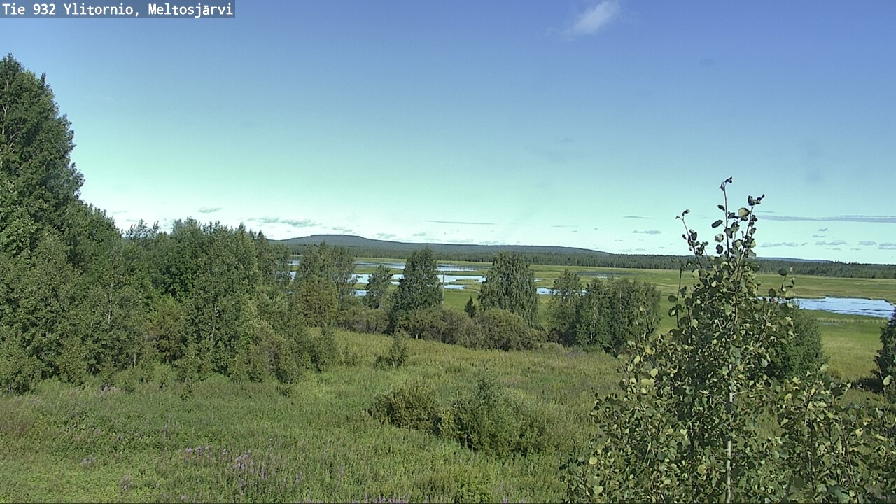 Weather Camera Image Väg 932 Övertorneå, Meltosjä, Ylitornio, Lappi