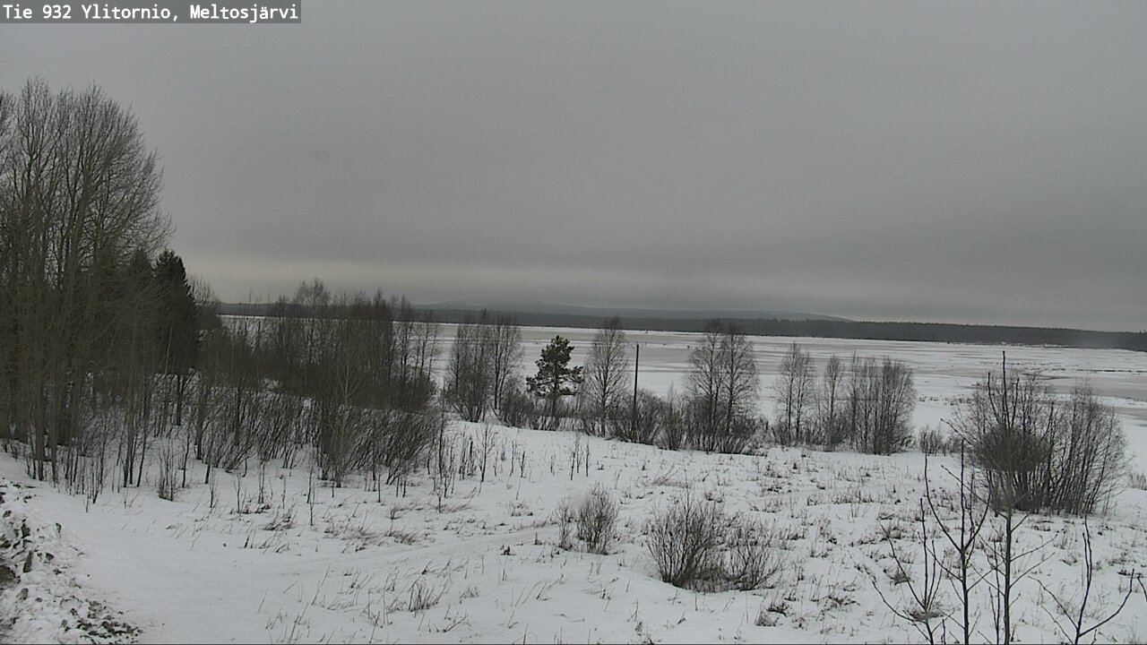 Weather Camera Image Road 932 Ylitornio, Meltosjärv, Ylitornio, Lappi