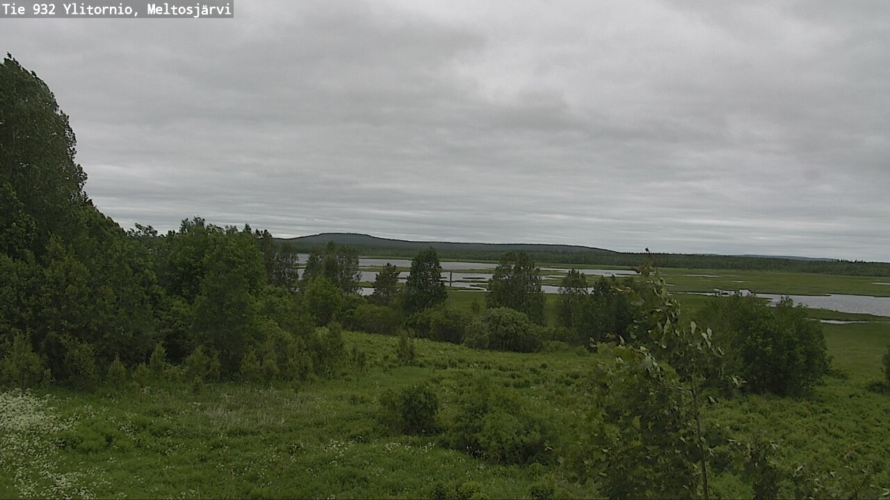Weather Camera Image Road 932 Ylitornio, Meltosjärv, Ylitornio, Lappi