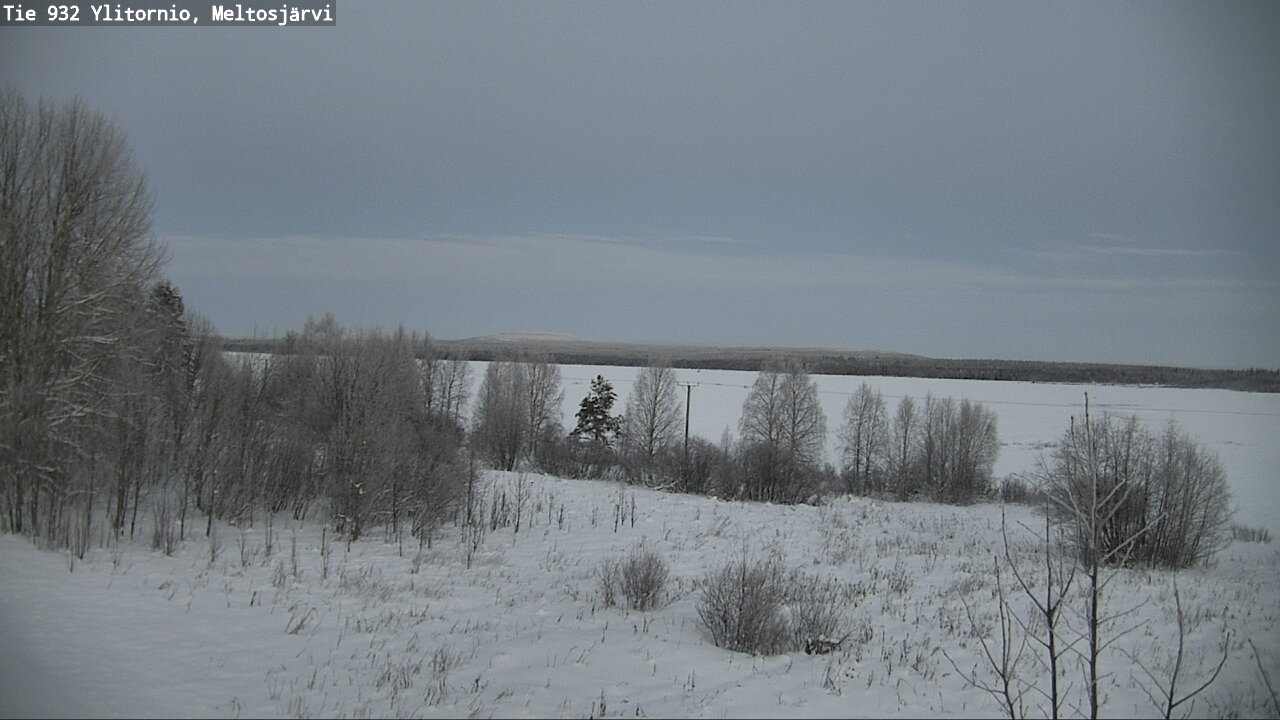 Weather Camera Image Road 932 Ylitornio, Meltosjärv, Ylitornio, Lappi