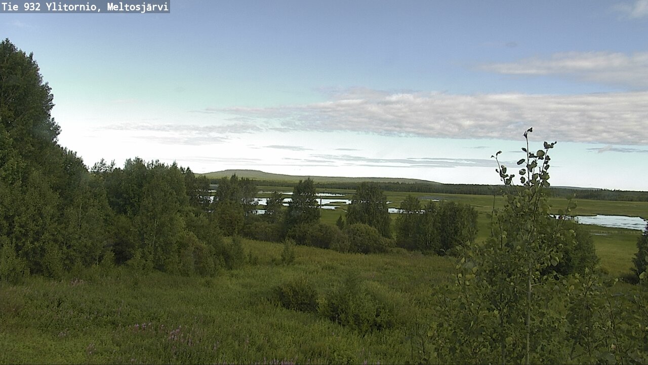 Weather Camera Image Väg 932 Övertorneå, Meltosjä, Ylitornio, Lappi