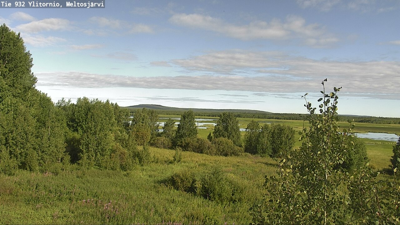 Weather Camera Image Väg 932 Övertorneå, Meltosjä, Ylitornio, Lappi