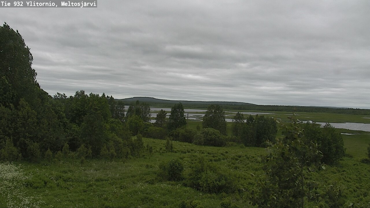 Weather Camera Image Road 932 Ylitornio, Meltosjärv, Ylitornio, Lappi