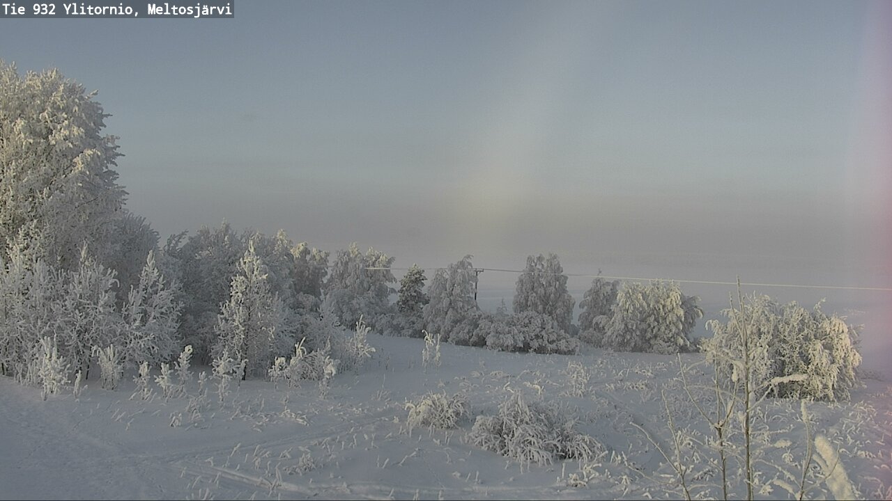 Weather Camera Image Väg 932 Övertorneå, Meltosjä, Ylitornio, Lappi