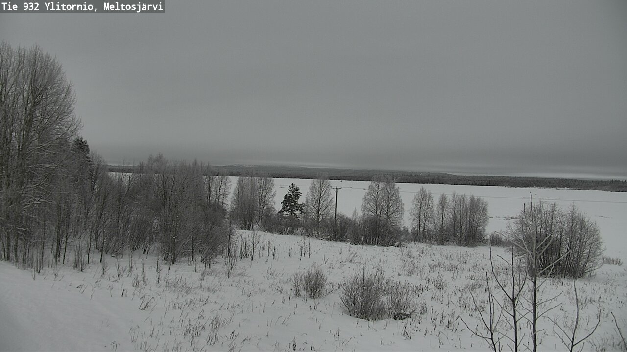 Weather Camera Image Road 932 Ylitornio, Meltosjärv, Ylitornio, Lappi