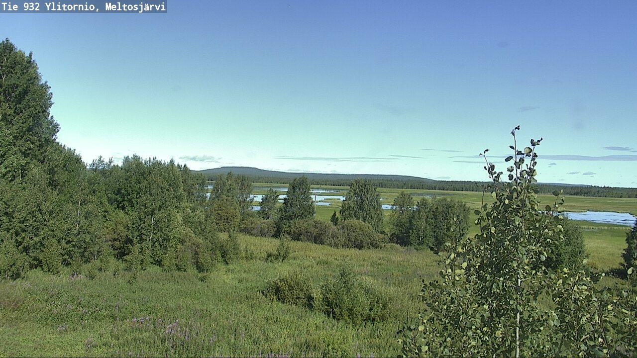 Weather Camera Image Väg 932 Övertorneå, Meltosjä, Ylitornio, Lappi