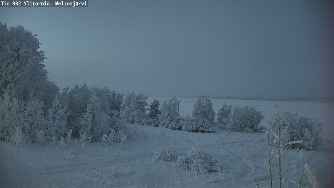 Weather Camera Image Väg 932 Övertorneå, Meltosjä, Ylitornio, Lappi