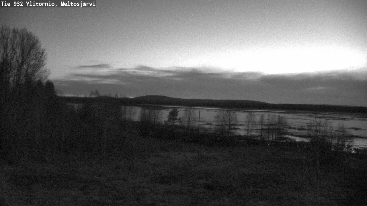 Weather Camera Image Väg 932 Övertorneå, Meltosjä, Ylitornio, Lappi