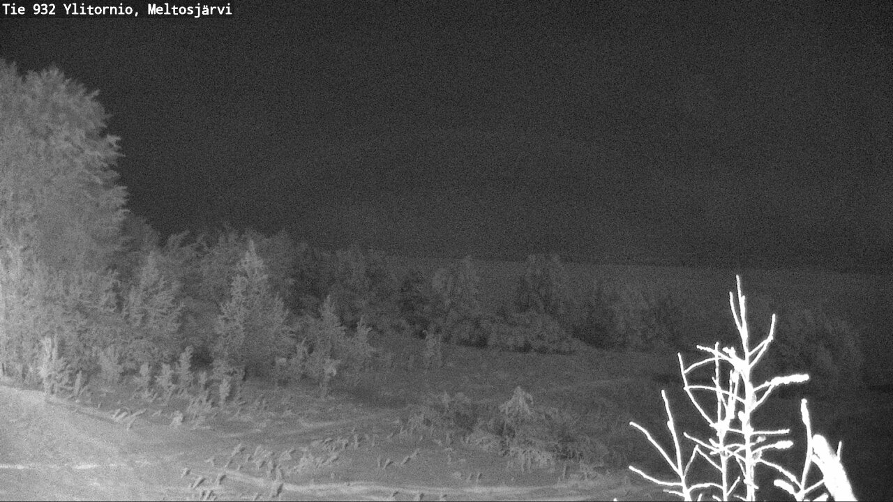 Weather Camera Image Väg 932 Övertorneå, Meltosjä, Ylitornio, Lappi