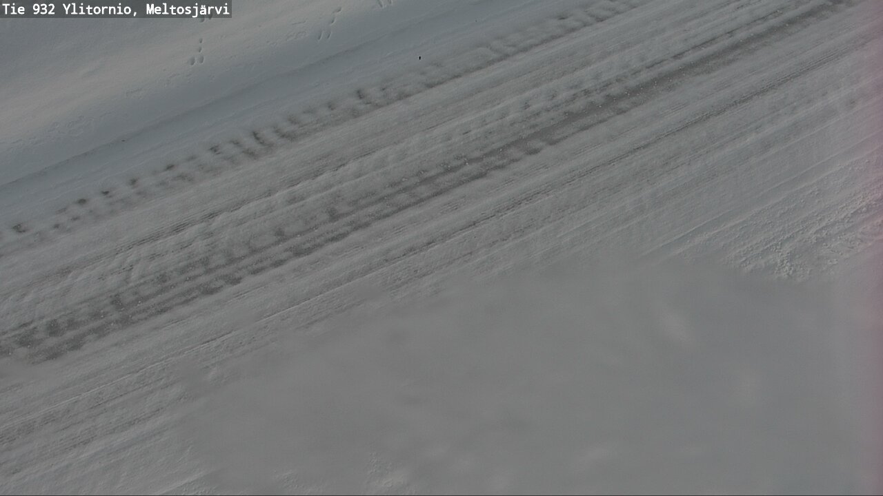 Weather Camera Image Väg 932 Övertorneå, Meltosjä, Ylitornio, Lappi