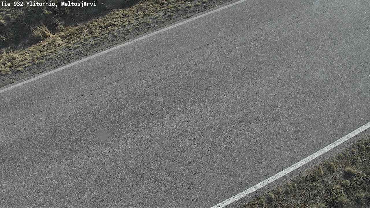 Weather Camera Image Väg 932 Övertorneå, Meltosjä, Ylitornio, Lappi