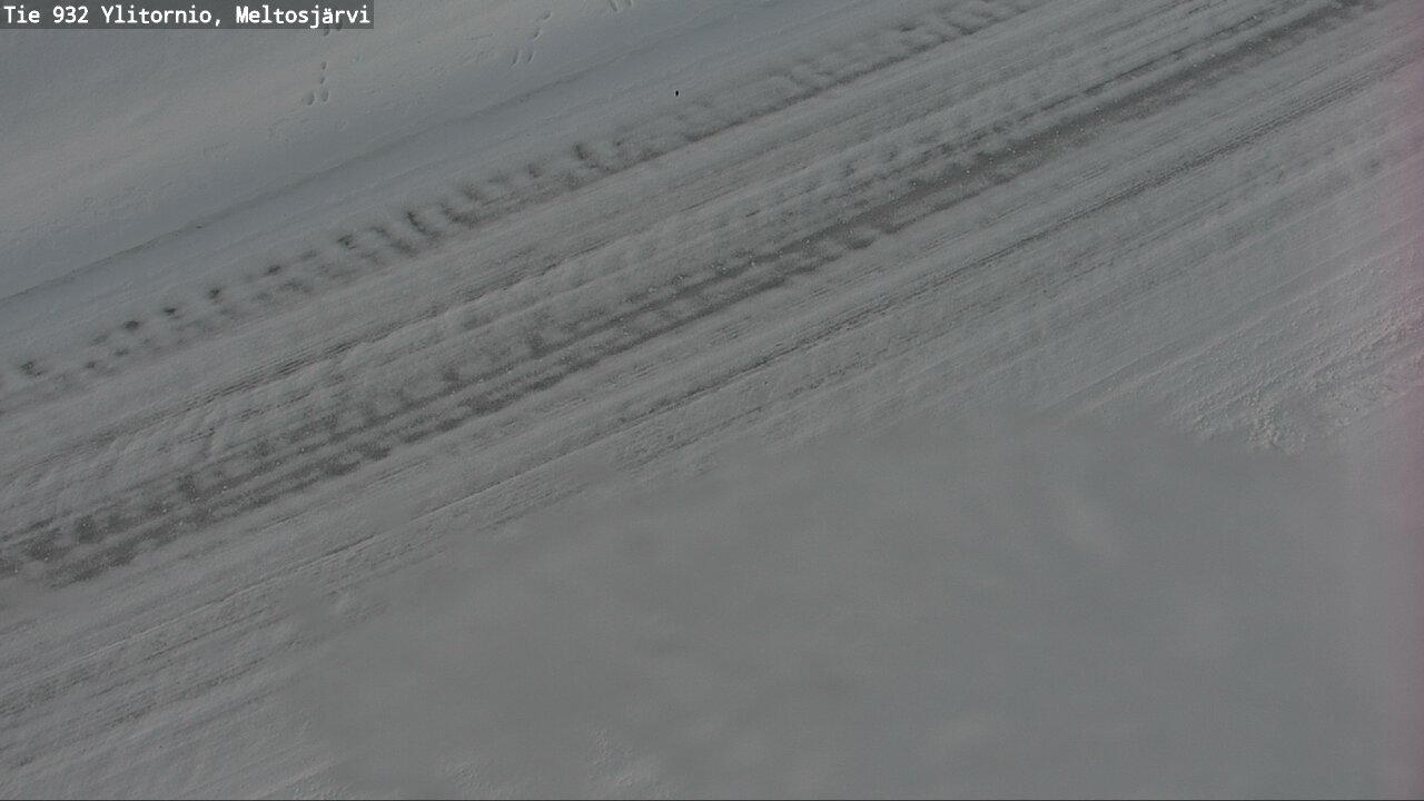 Weather Camera Image Väg 932 Övertorneå, Meltosjä, Ylitornio, Lappi