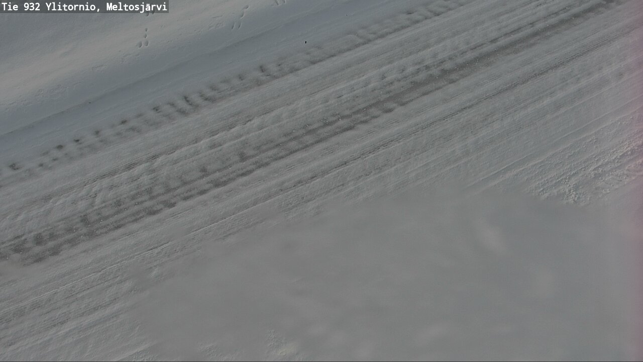 Weather Camera Image Väg 932 Övertorneå, Meltosjä, Ylitornio, Lappi