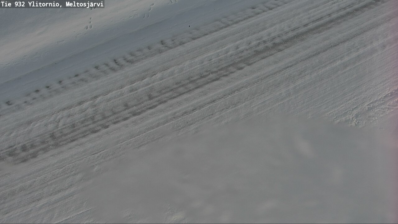 Weather Camera Image Väg 932 Övertorneå, Meltosjä, Ylitornio, Lappi