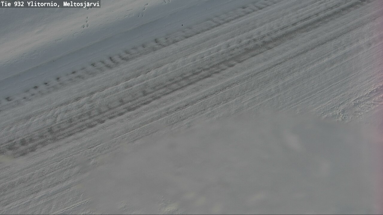 Weather Camera Image Väg 932 Övertorneå, Meltosjä, Ylitornio, Lappi