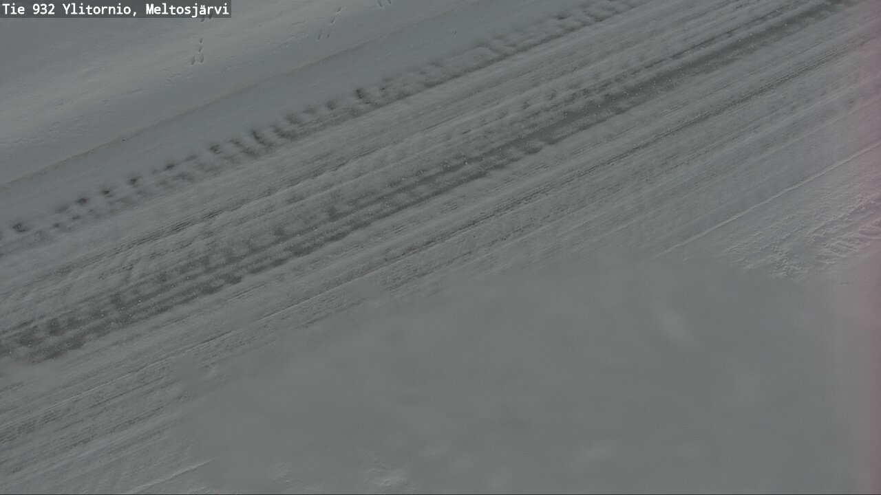 Weather Camera Image Väg 932 Övertorneå, Meltosjä, Ylitornio, Lappi