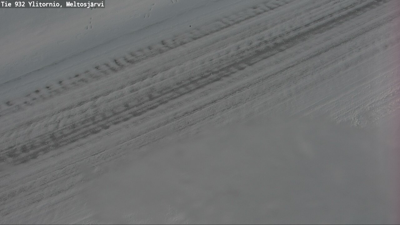 Weather Camera Image Väg 932 Övertorneå, Meltosjä, Ylitornio, Lappi
