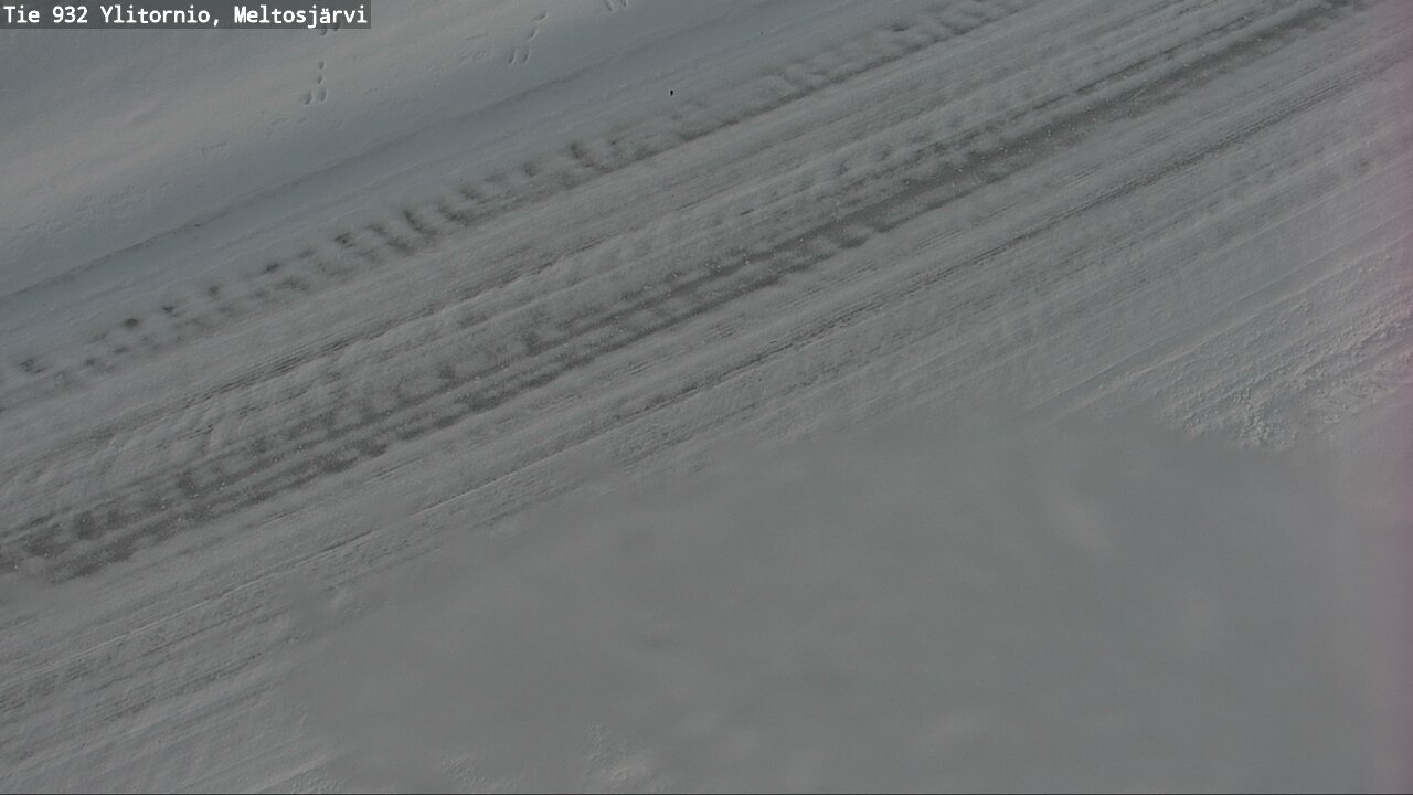 Weather Camera Image Väg 932 Övertorneå, Meltosjä, Ylitornio, Lappi