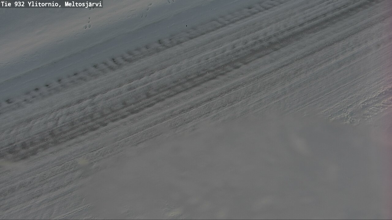 Weather Camera Image Väg 932 Övertorneå, Meltosjä, Ylitornio, Lappi