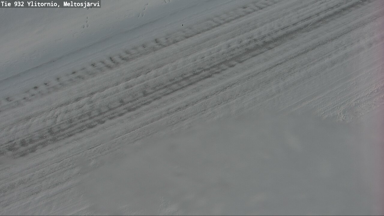 Weather Camera Image Väg 932 Övertorneå, Meltosjä, Ylitornio, Lappi