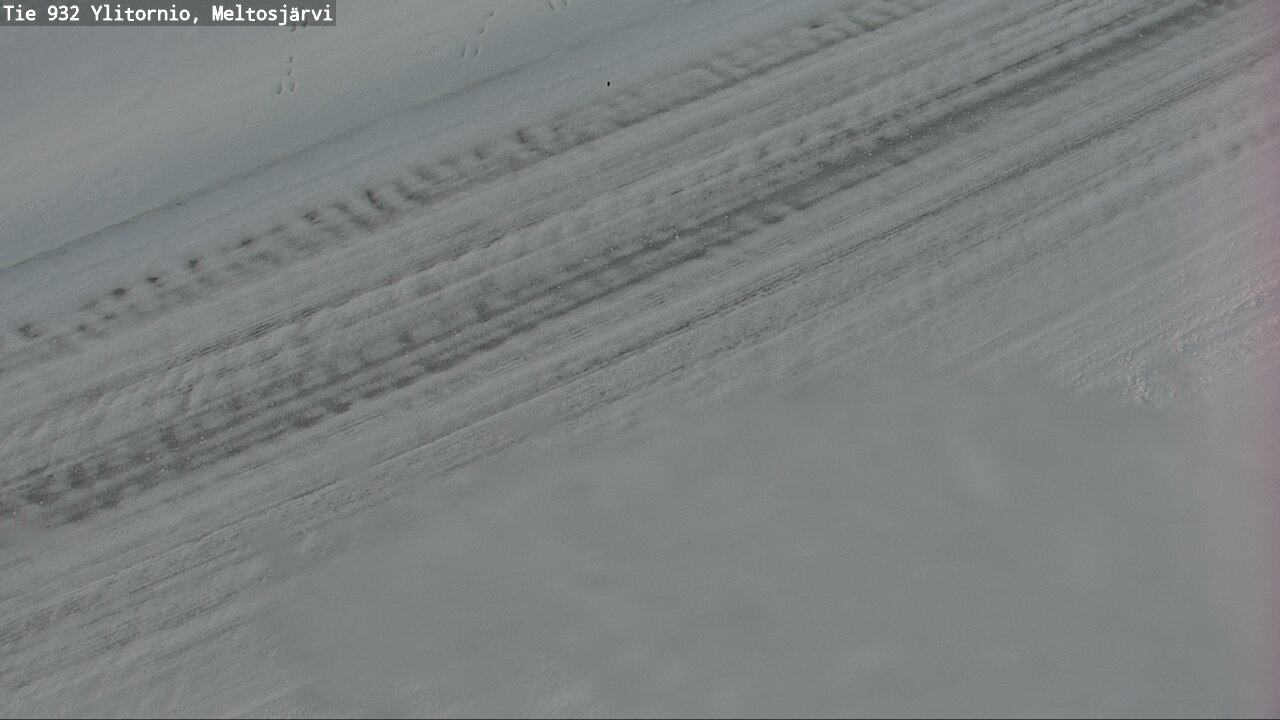 Weather Camera Image Väg 932 Övertorneå, Meltosjä, Ylitornio, Lappi