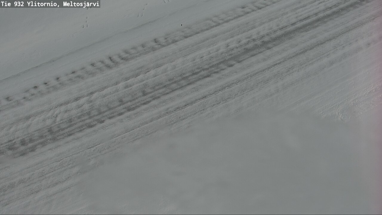 Weather Camera Image Väg 932 Övertorneå, Meltosjä, Ylitornio, Lappi